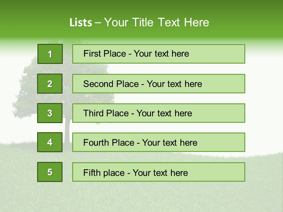 Meadow Sunlight One PowerPoint Template