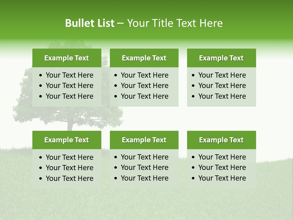 Meadow Sunlight One PowerPoint Template