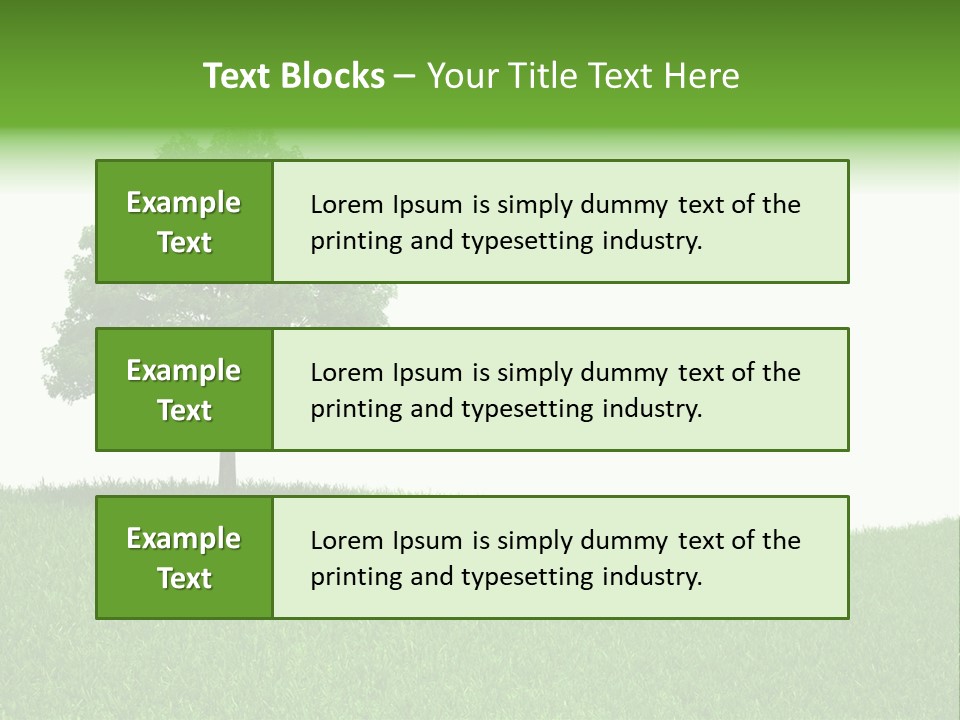 Meadow Sunlight One PowerPoint Template