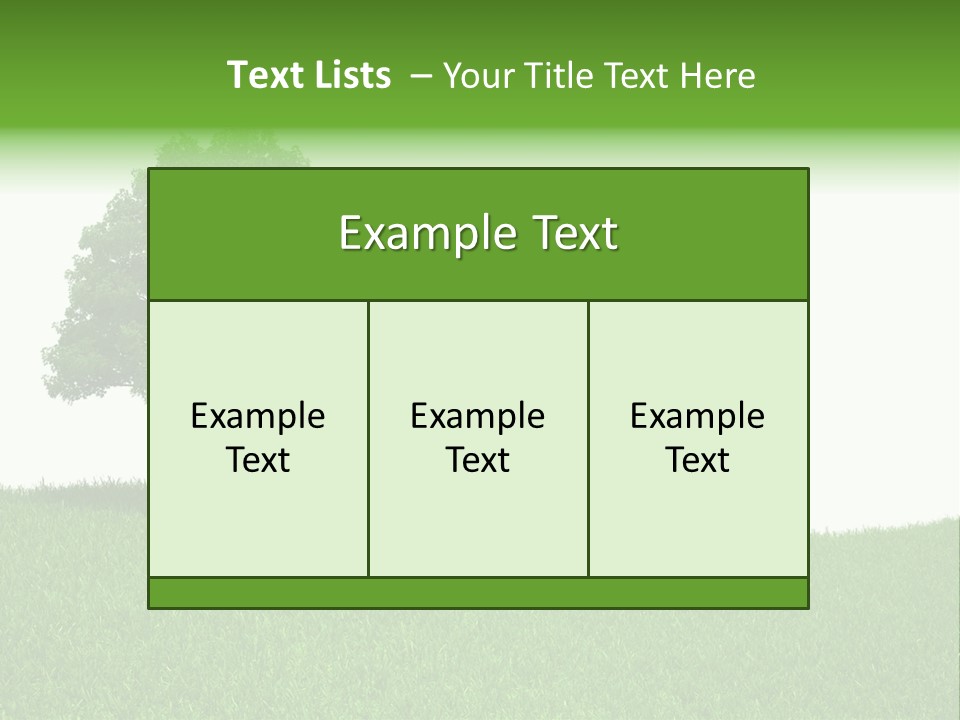 Meadow Sunlight One PowerPoint Template