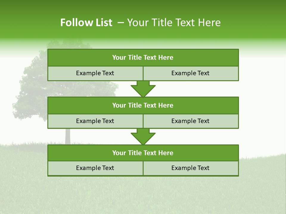 Meadow Sunlight One PowerPoint Template