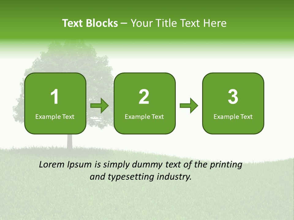 Meadow Sunlight One PowerPoint Template