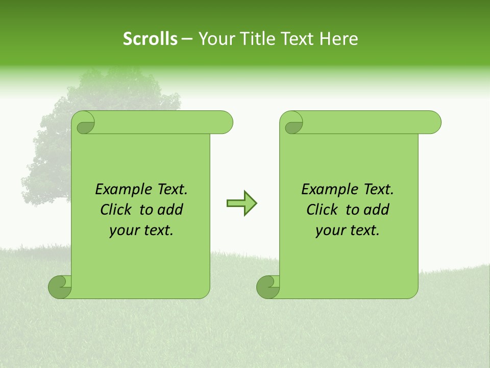 Meadow Sunlight One PowerPoint Template