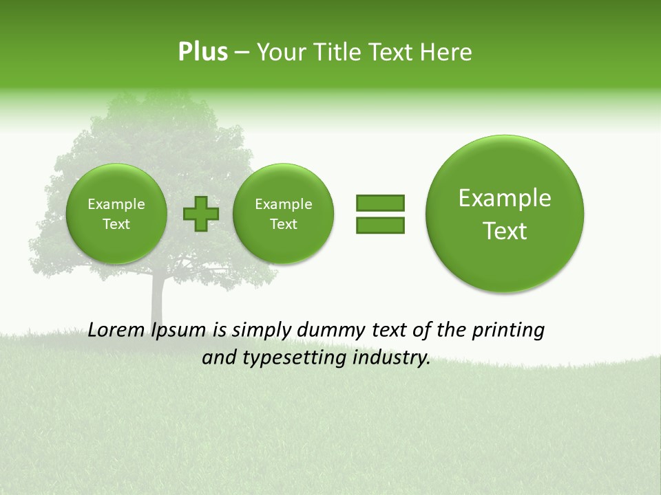 Meadow Sunlight One PowerPoint Template