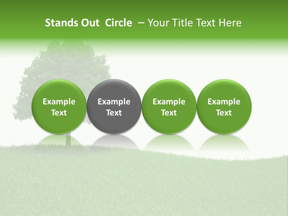 Meadow Sunlight One PowerPoint Template