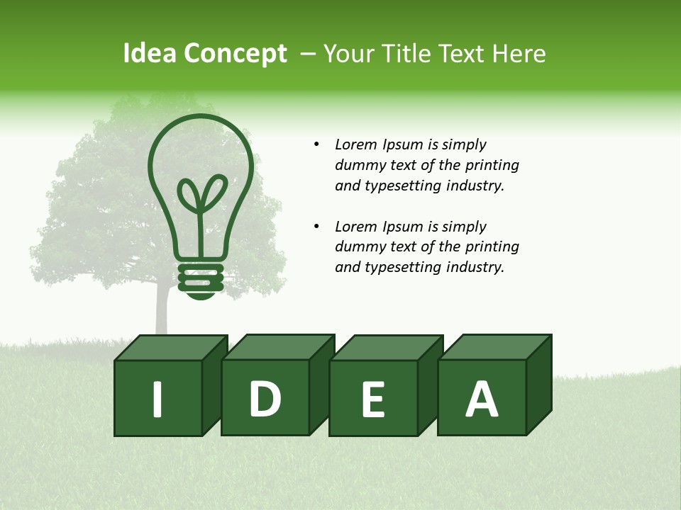 Meadow Sunlight One PowerPoint Template