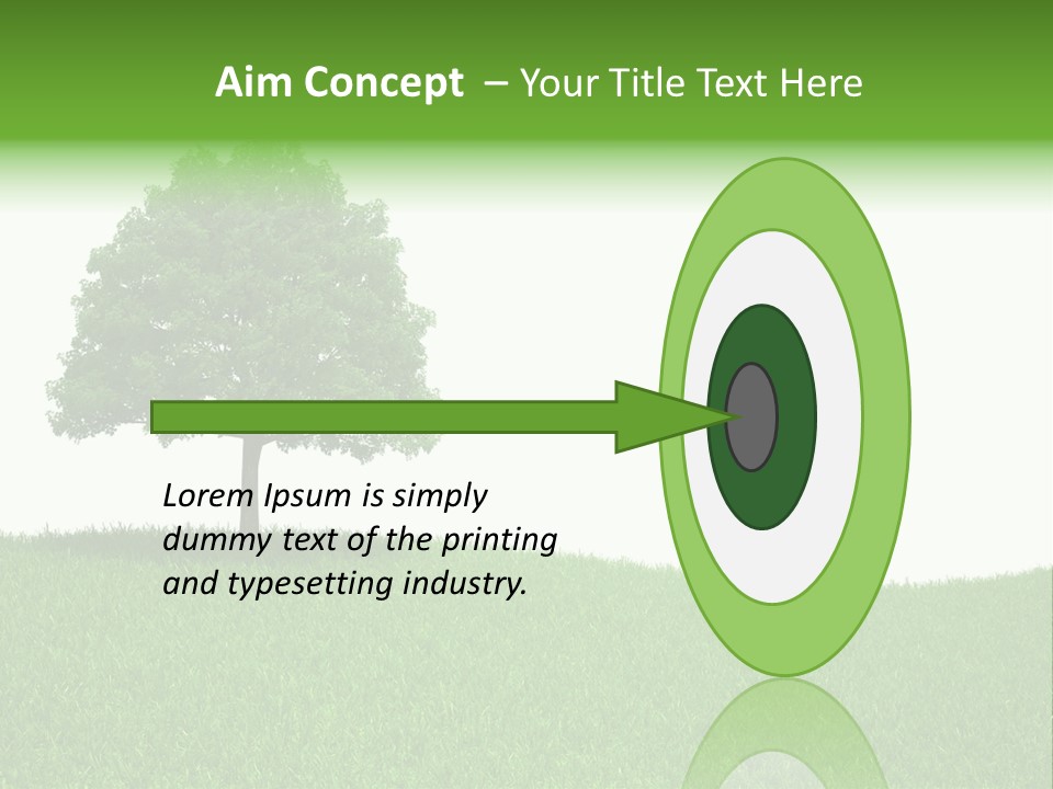 Meadow Sunlight One PowerPoint Template