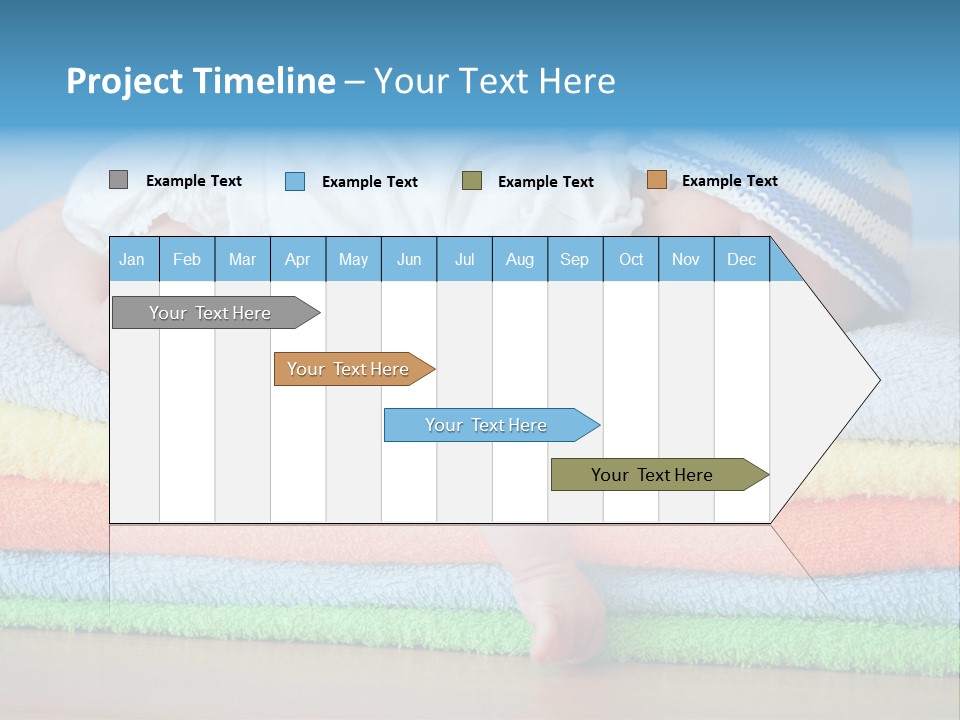 Nappy Caucasian Family PowerPoint Template