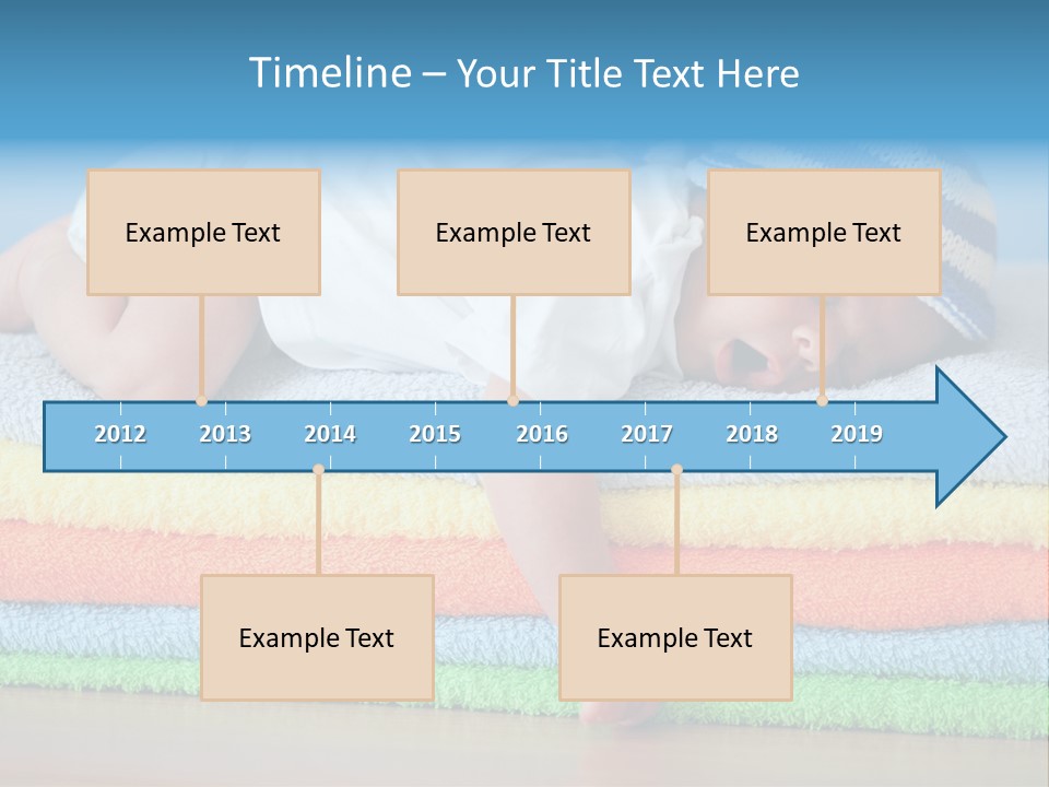 Nappy Caucasian Family PowerPoint Template