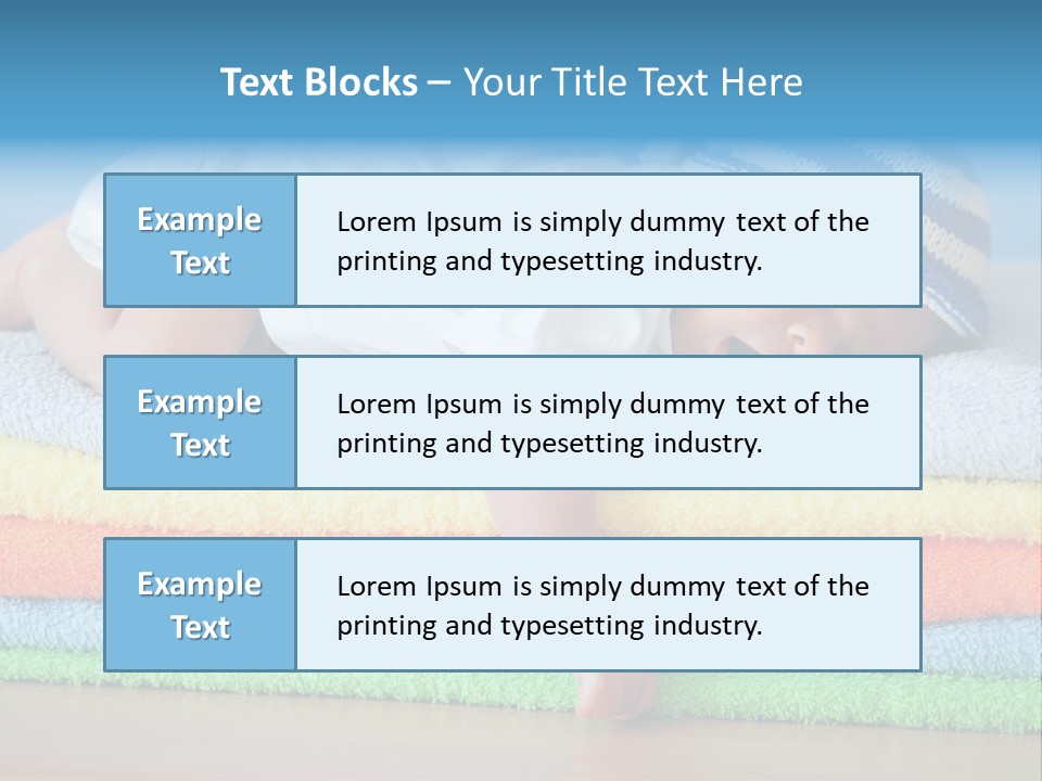 Nappy Caucasian Family PowerPoint Template