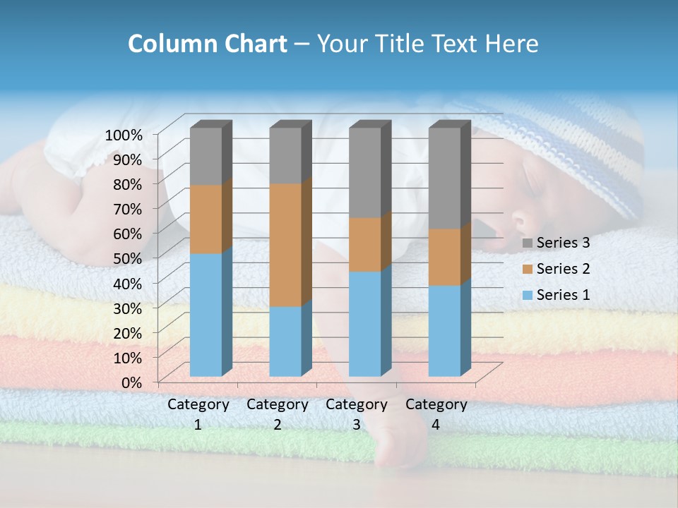 Nappy Caucasian Family PowerPoint Template