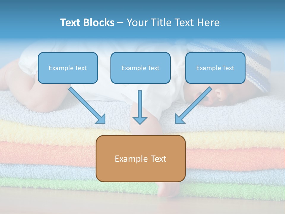 Nappy Caucasian Family PowerPoint Template