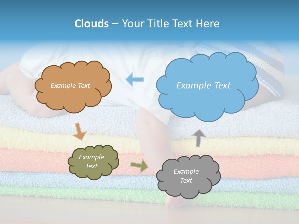 Nappy Caucasian Family PowerPoint Template