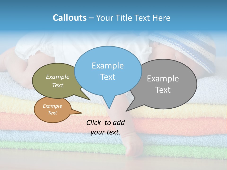 Nappy Caucasian Family PowerPoint Template