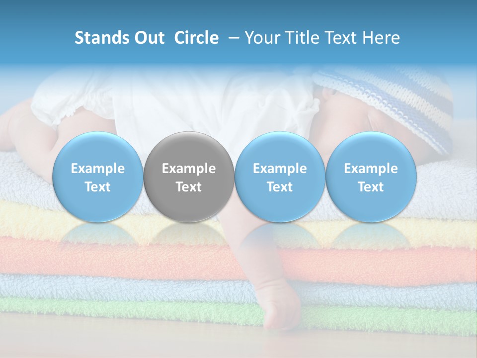 Nappy Caucasian Family PowerPoint Template