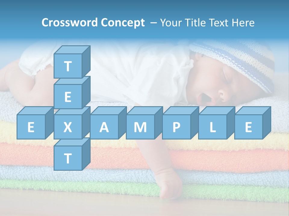 Nappy Caucasian Family PowerPoint Template