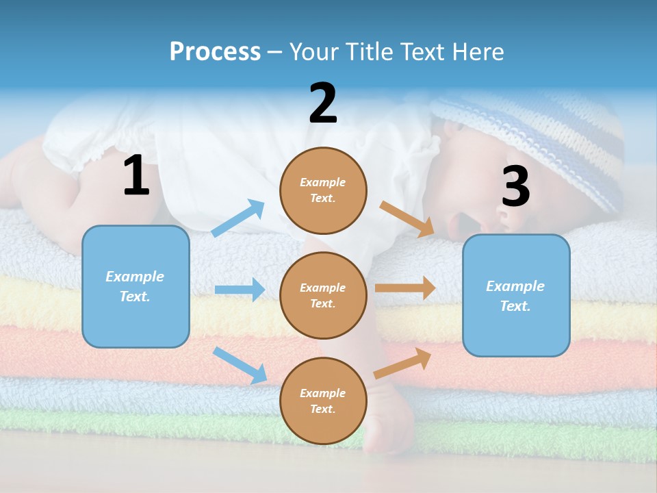 Nappy Caucasian Family PowerPoint Template