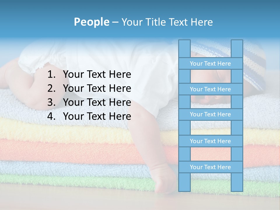 Nappy Caucasian Family PowerPoint Template