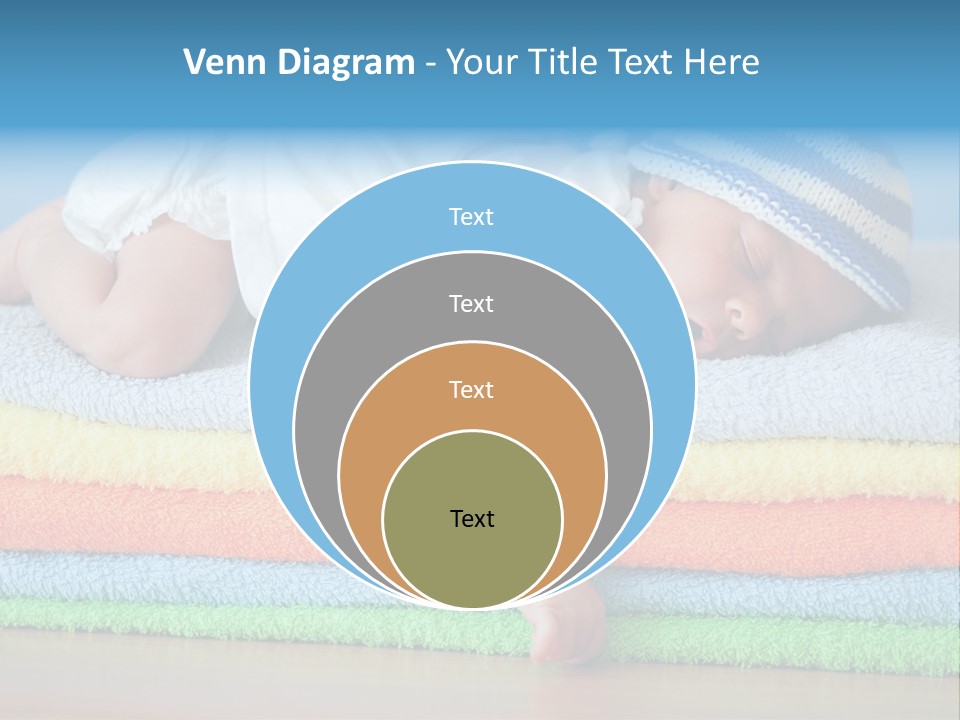 Nappy Caucasian Family PowerPoint Template