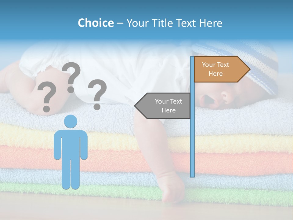 Nappy Caucasian Family PowerPoint Template