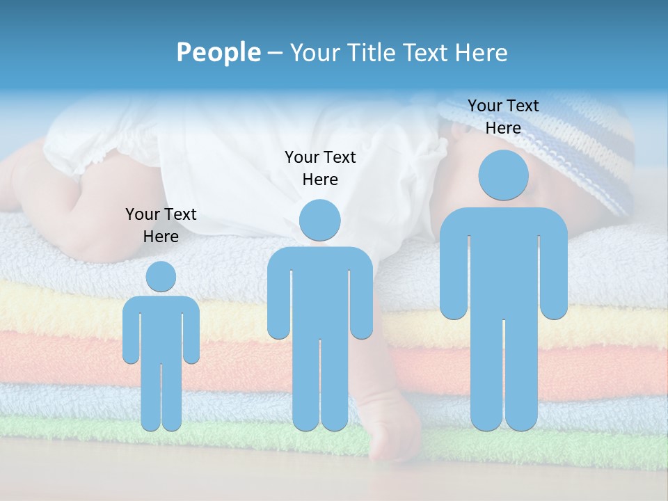 Nappy Caucasian Family PowerPoint Template