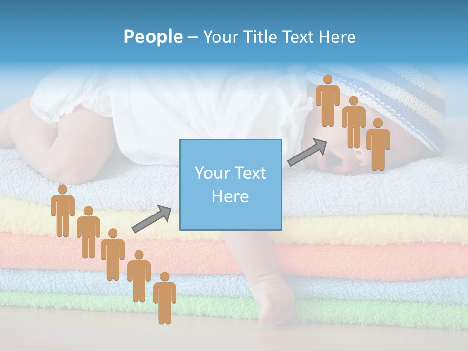 Nappy Caucasian Family PowerPoint Template