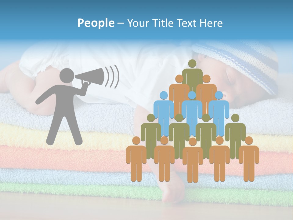 Nappy Caucasian Family PowerPoint Template