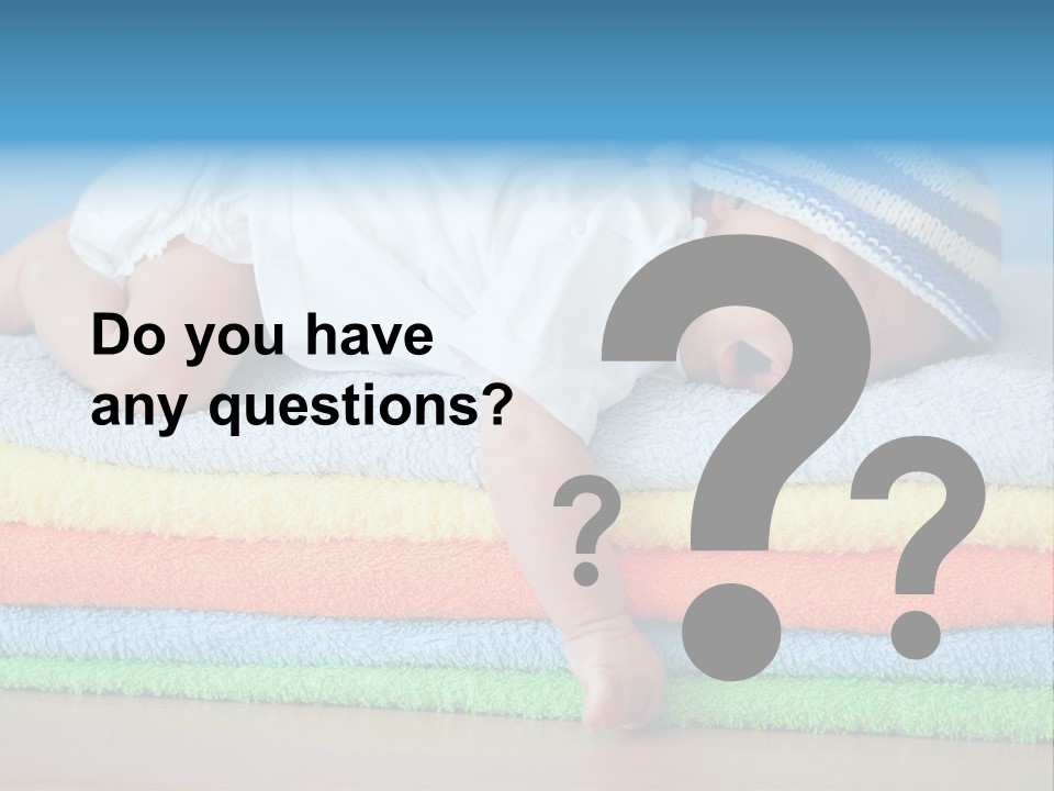 Nappy Caucasian Family PowerPoint Template