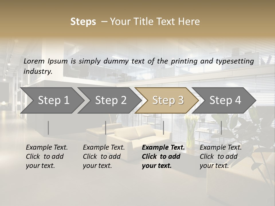 Style Comfortable Chair PowerPoint Template