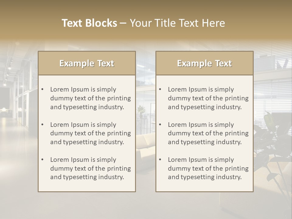 Style Comfortable Chair PowerPoint Template
