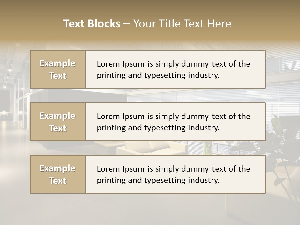 Style Comfortable Chair PowerPoint Template