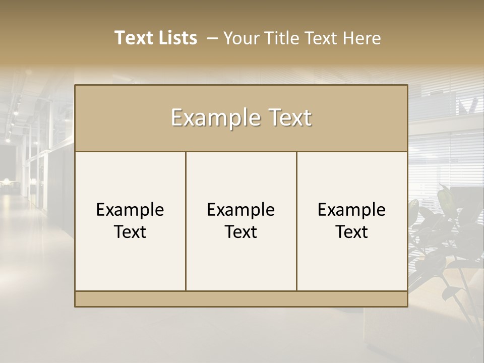 Style Comfortable Chair PowerPoint Template
