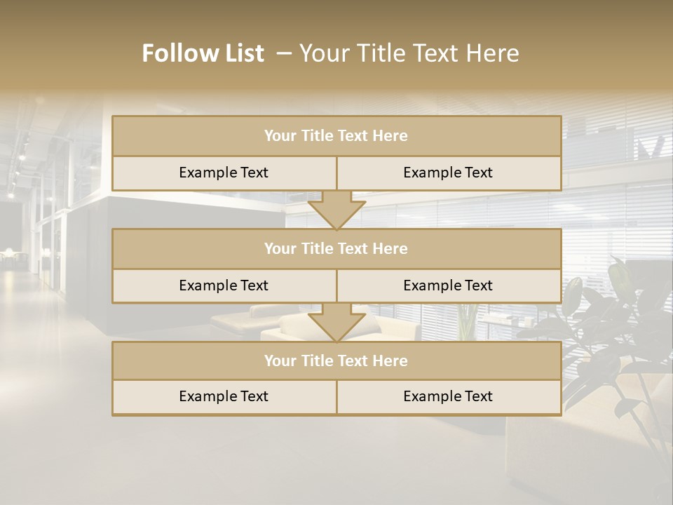 Style Comfortable Chair PowerPoint Template