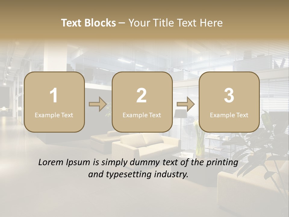 Style Comfortable Chair PowerPoint Template