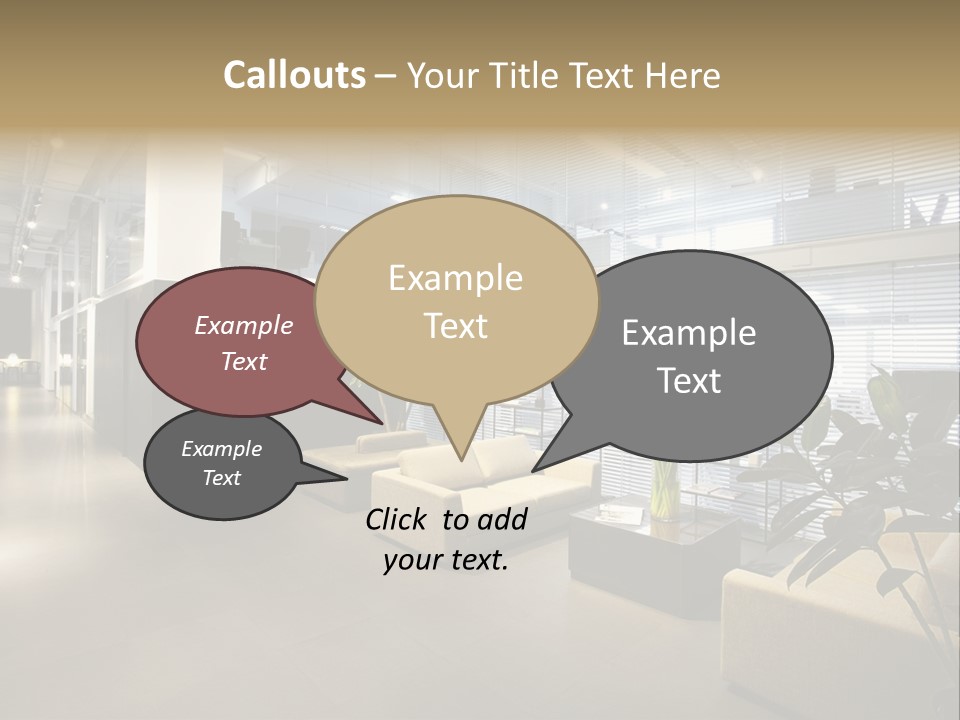 Style Comfortable Chair PowerPoint Template