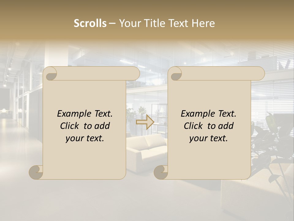 Style Comfortable Chair PowerPoint Template