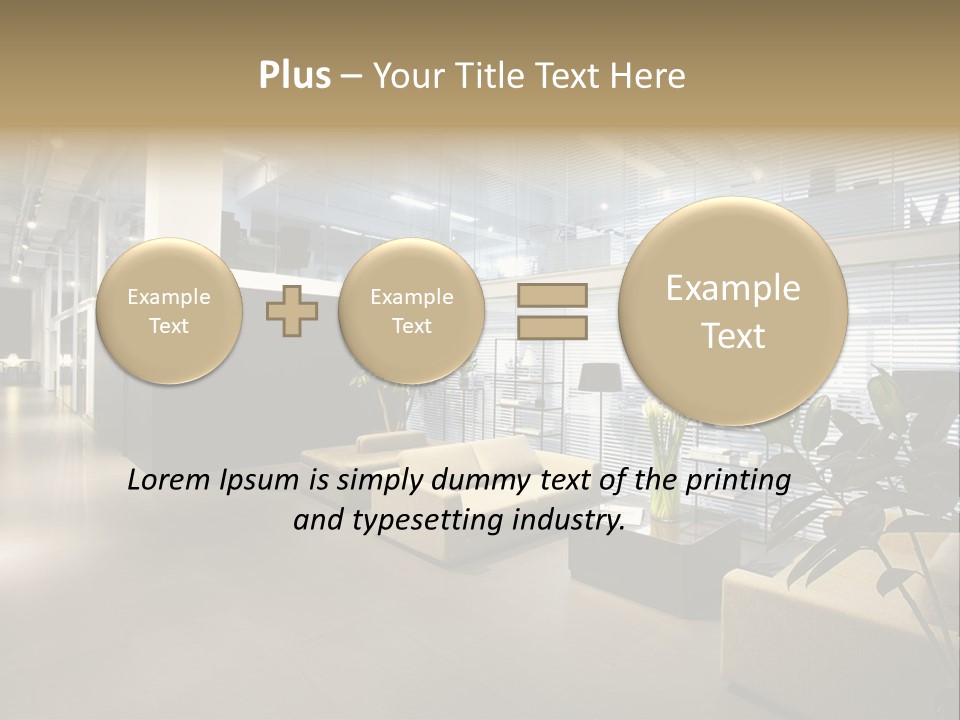 Style Comfortable Chair PowerPoint Template