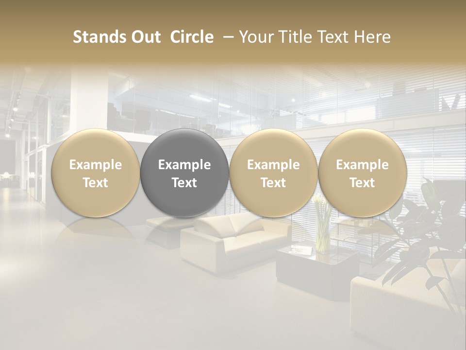 Style Comfortable Chair PowerPoint Template