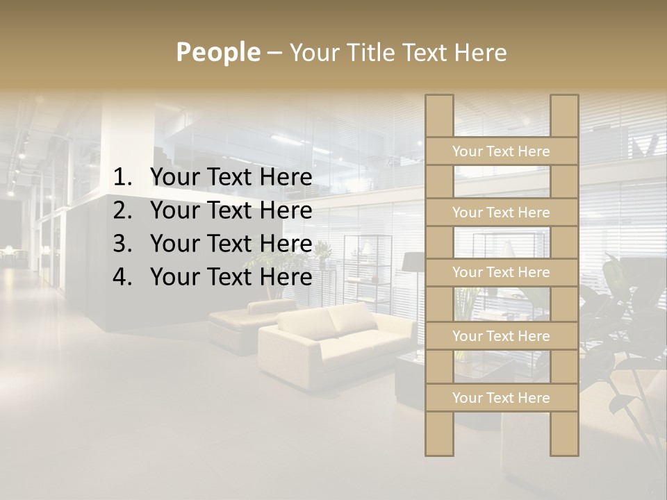 Style Comfortable Chair PowerPoint Template