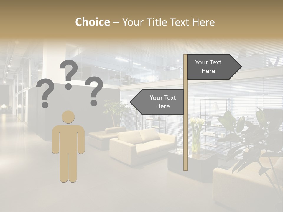 Style Comfortable Chair PowerPoint Template