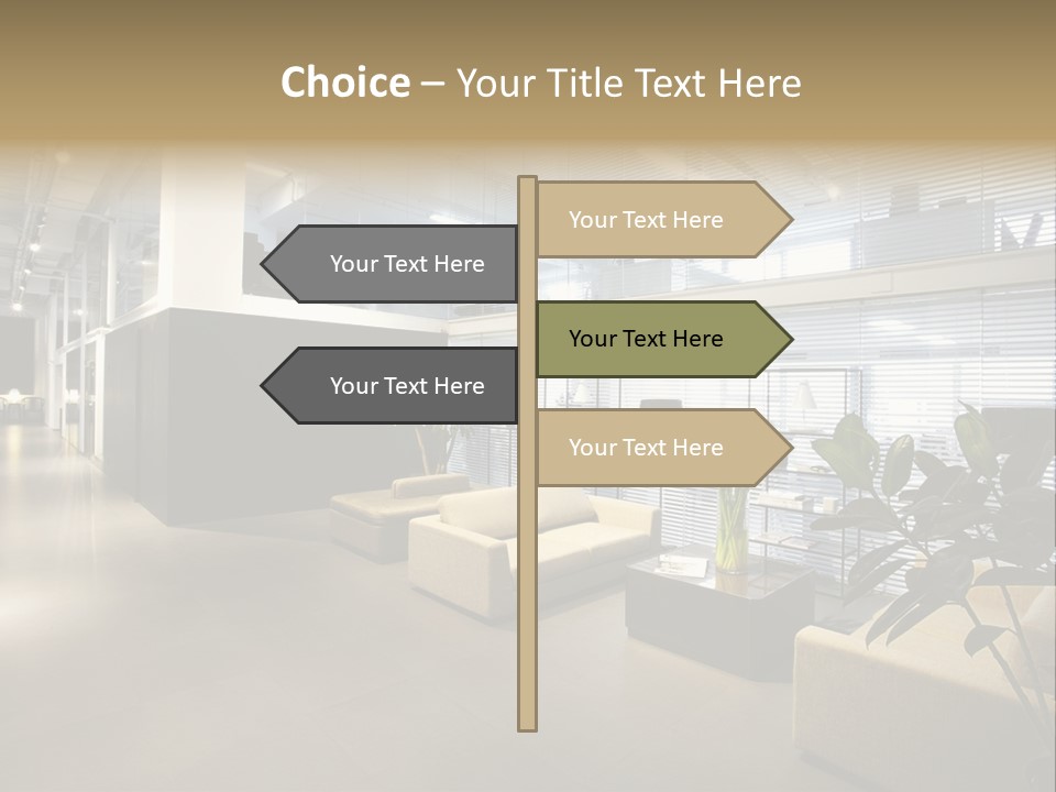 Style Comfortable Chair PowerPoint Template