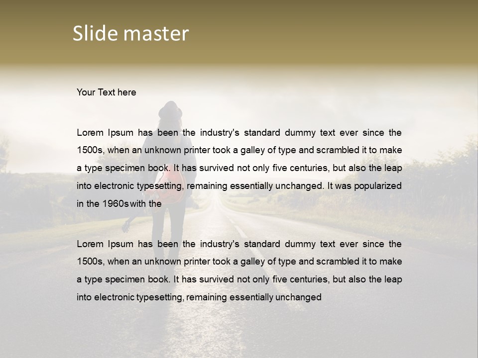 Country Music Hat PowerPoint Template