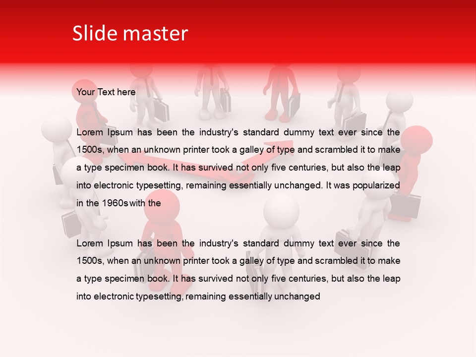 Symbol Success Tie PowerPoint Template