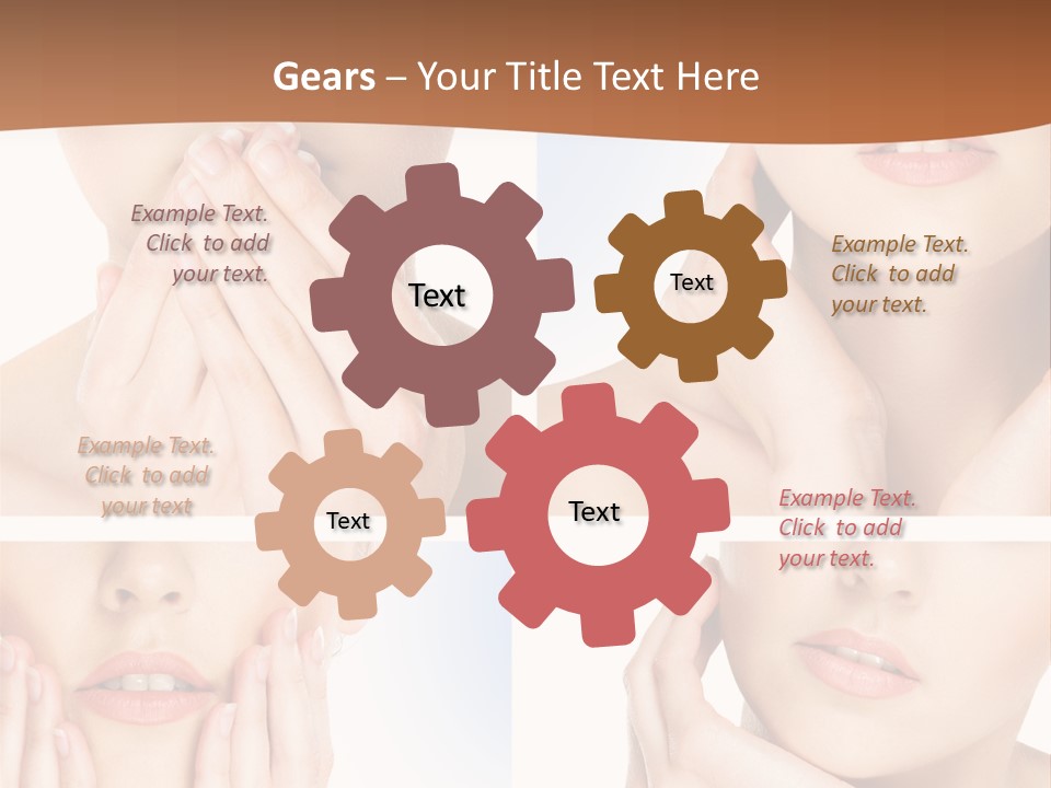 Beauty Health Lips PowerPoint Template