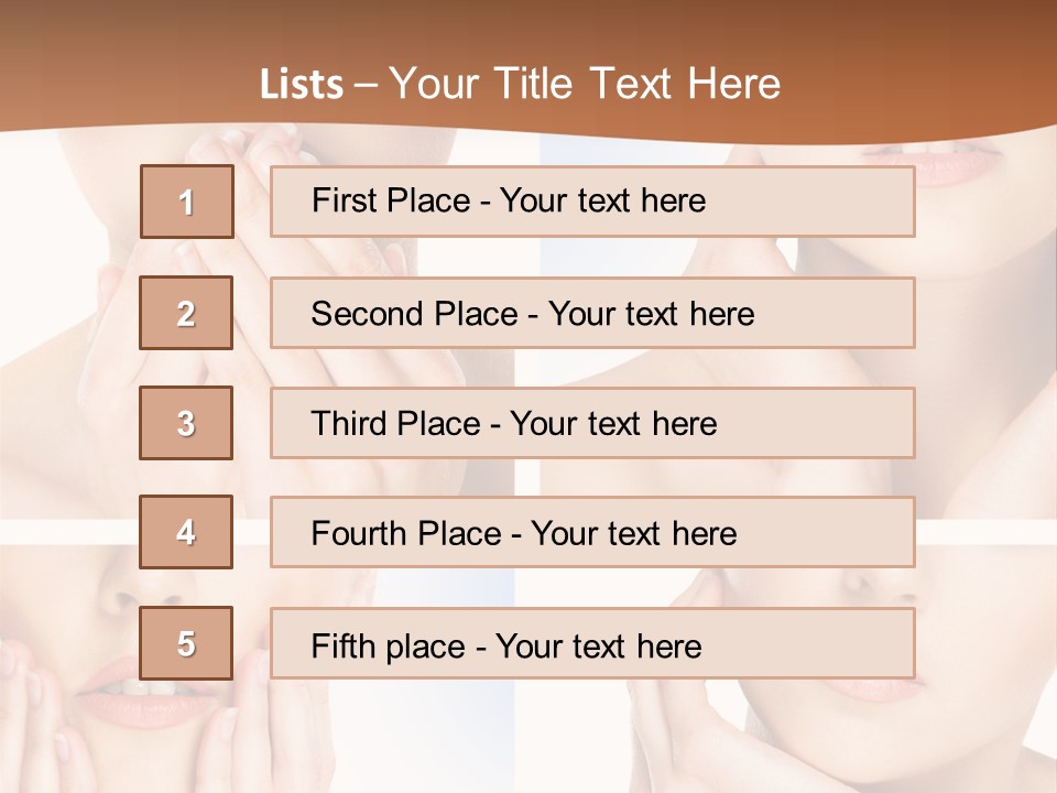 Beauty Health Lips PowerPoint Template