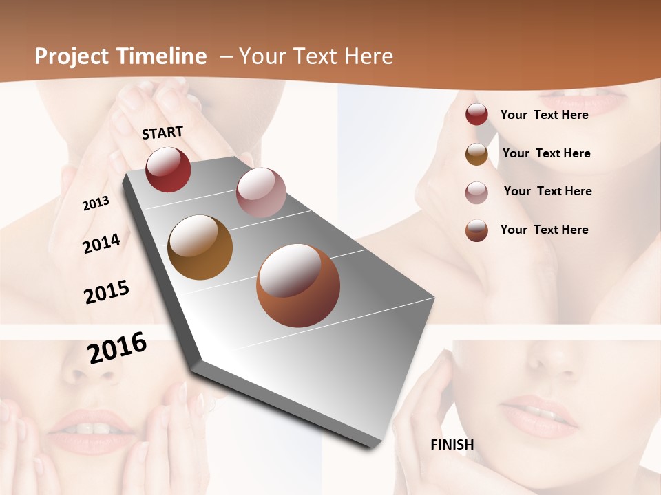 Beauty Health Lips PowerPoint Template