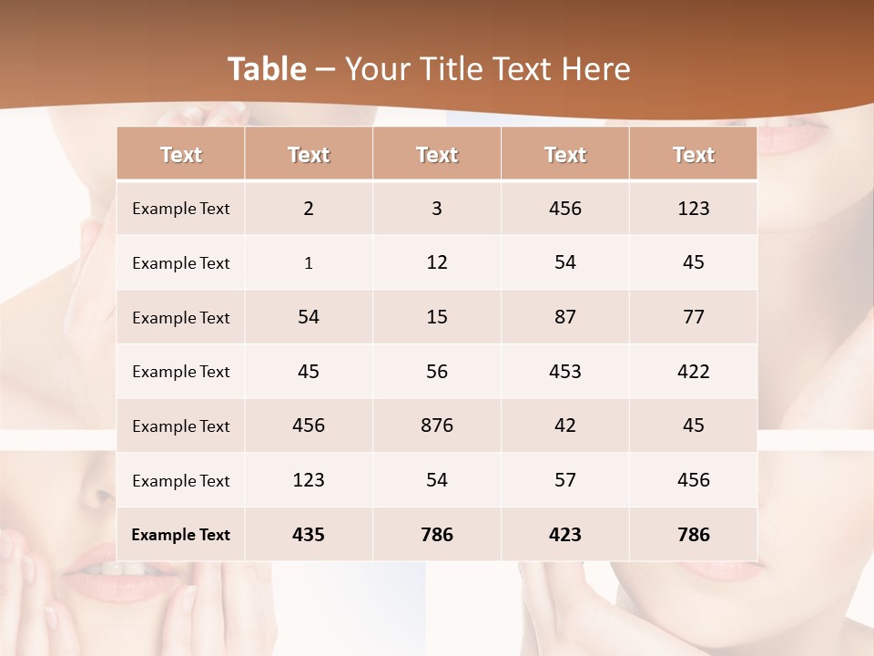 Beauty Health Lips PowerPoint Template