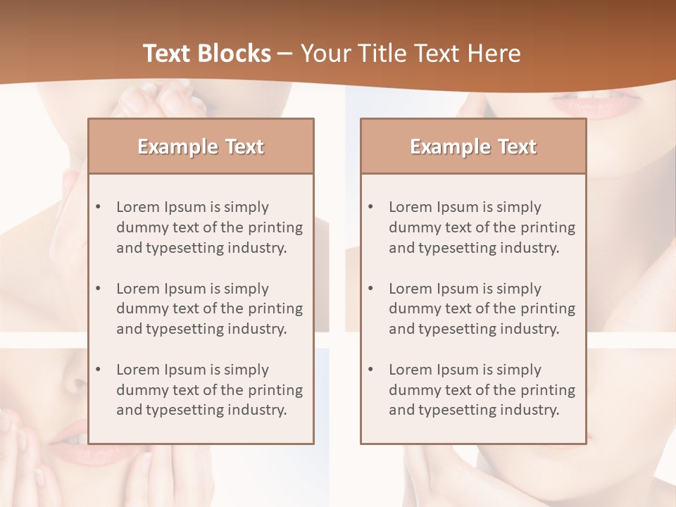 Beauty Health Lips PowerPoint Template
