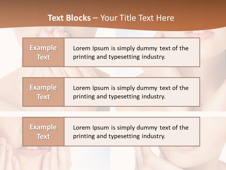 Beauty Health Lips PowerPoint Template