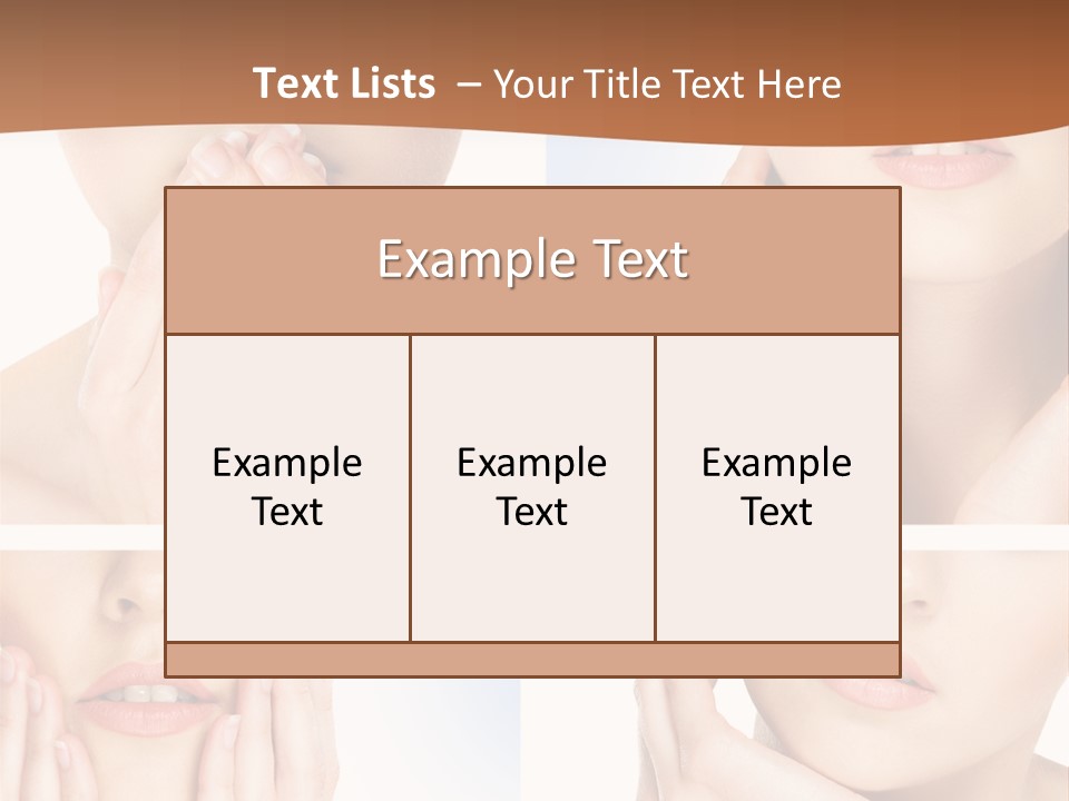 Beauty Health Lips PowerPoint Template